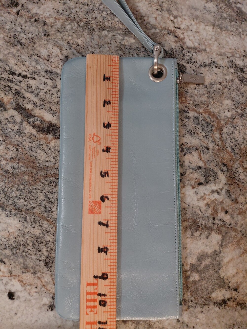 HOBO Light Blue Leather Wristlet Clutch - Picture 6 of 9